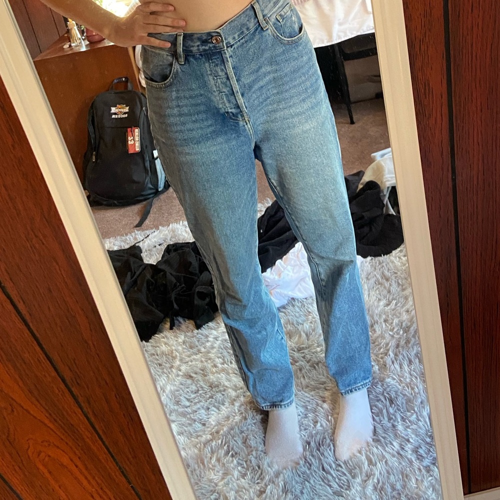PACSUN Blue High Rise Straight